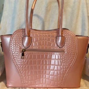 Large rose gold tote